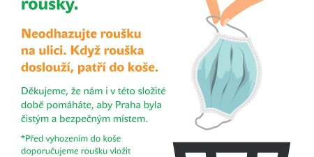 Hlídejte si své roušky, prosí Pražské služby v nové kampani